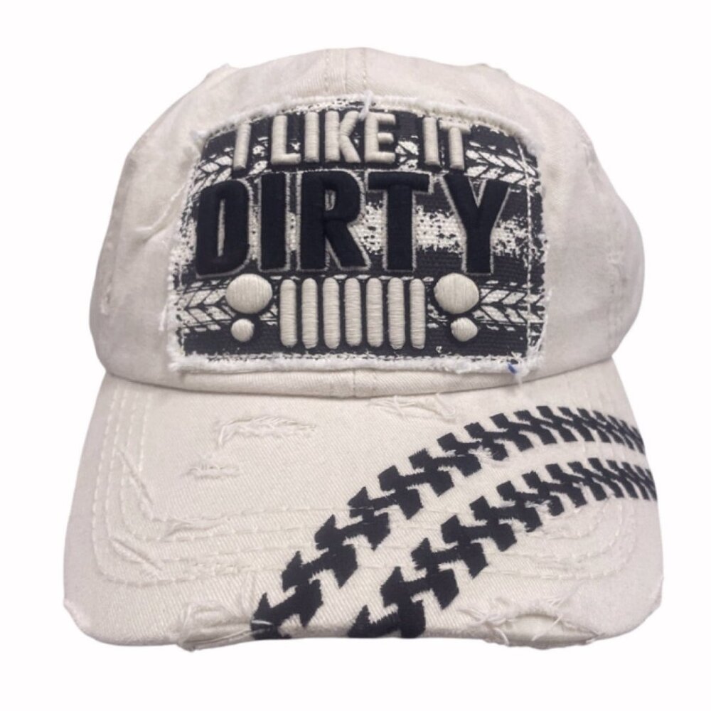 I Like Dirty SUV Offroad Embroidered Distressed Style Cap Hat NEW Fast Ship